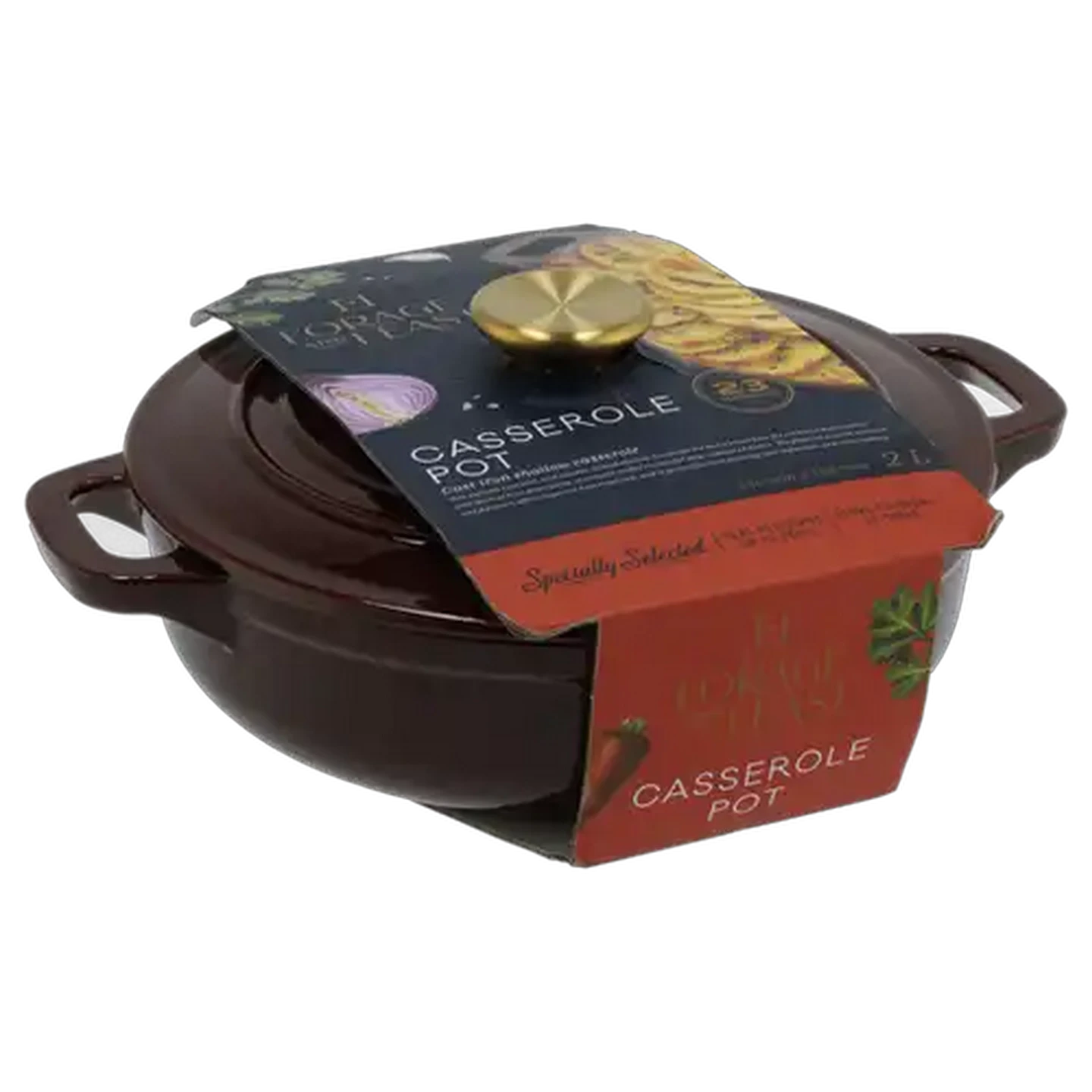 Image of Forage And Feast Cast Iron Casserole Pot 23cm
