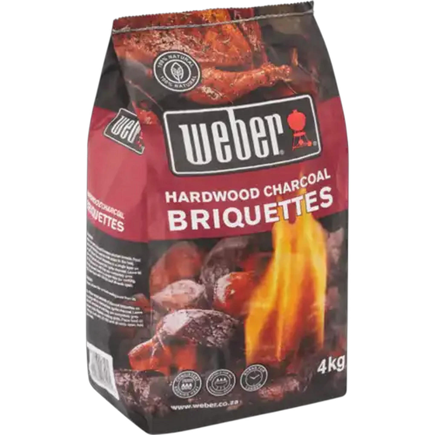 Image of Weber Hardwood Charcoal Briquettes 4kg