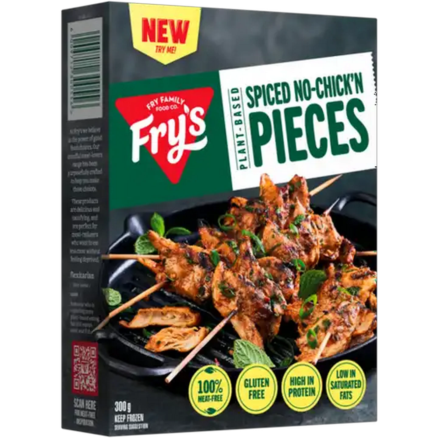 Image of Fry's Frozen Plant-Based Spiced No-Chick'n Pieces 300g
