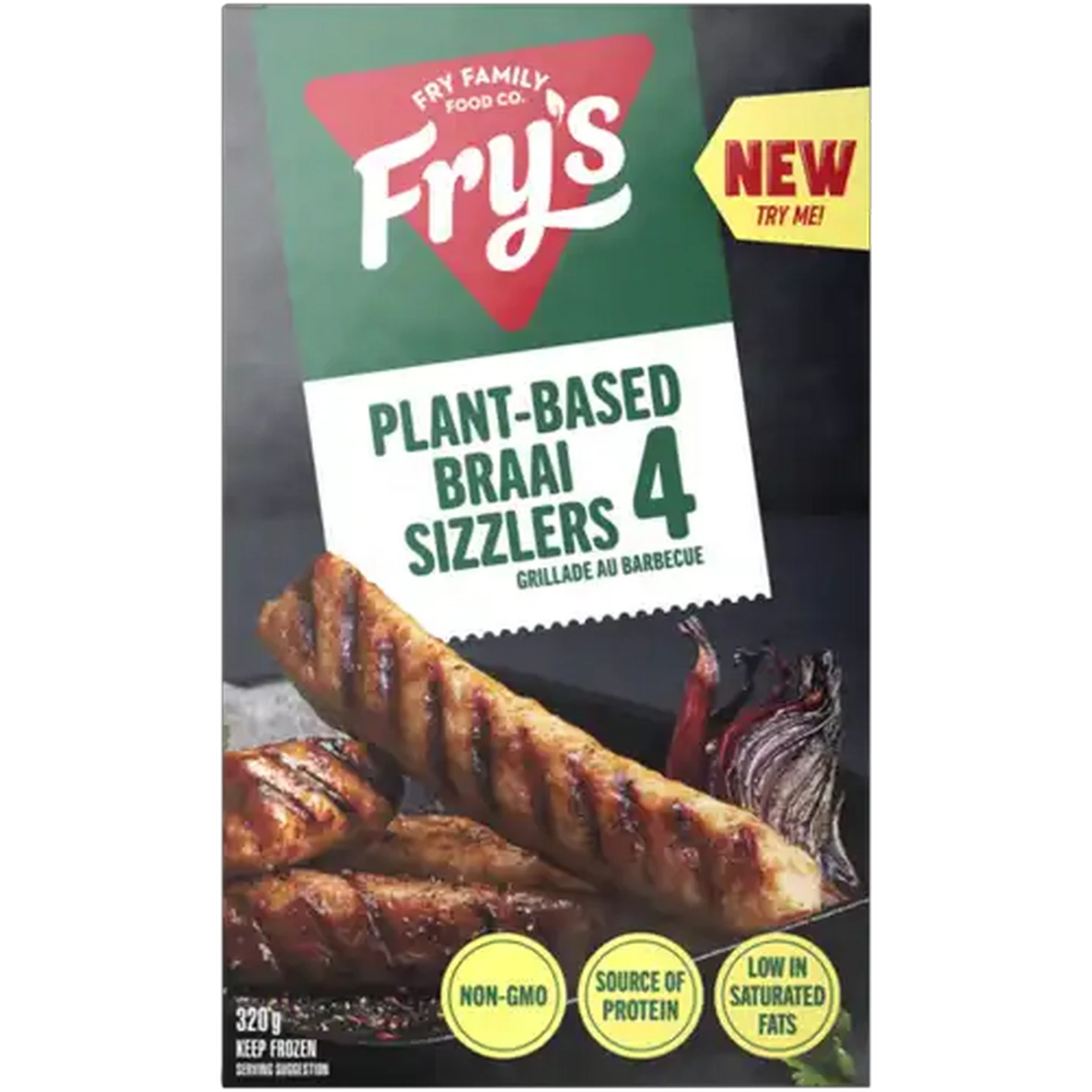 Image of Fry's Frozen Plant-Based Braai Sizzlers 4 Pack
