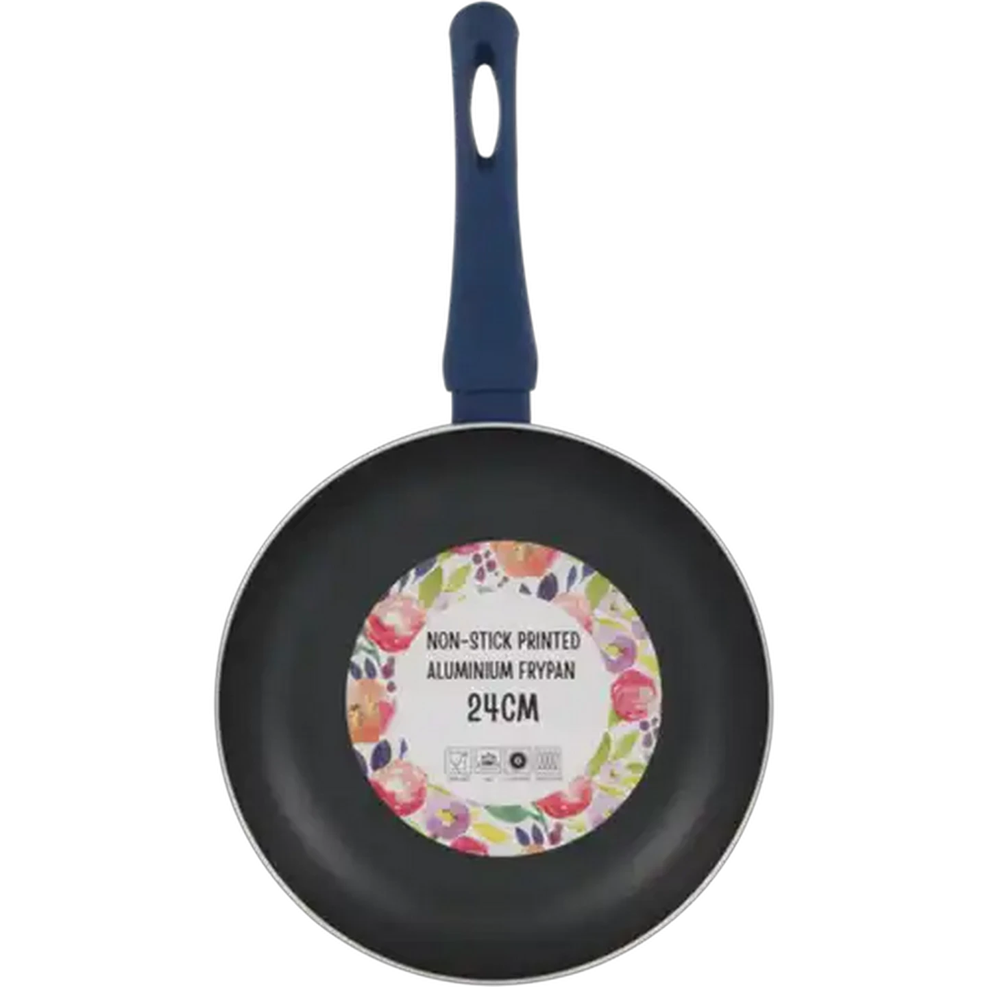 Image of Non-Stick Printed Aluminium Frypan 24cm (Colour May Vary)