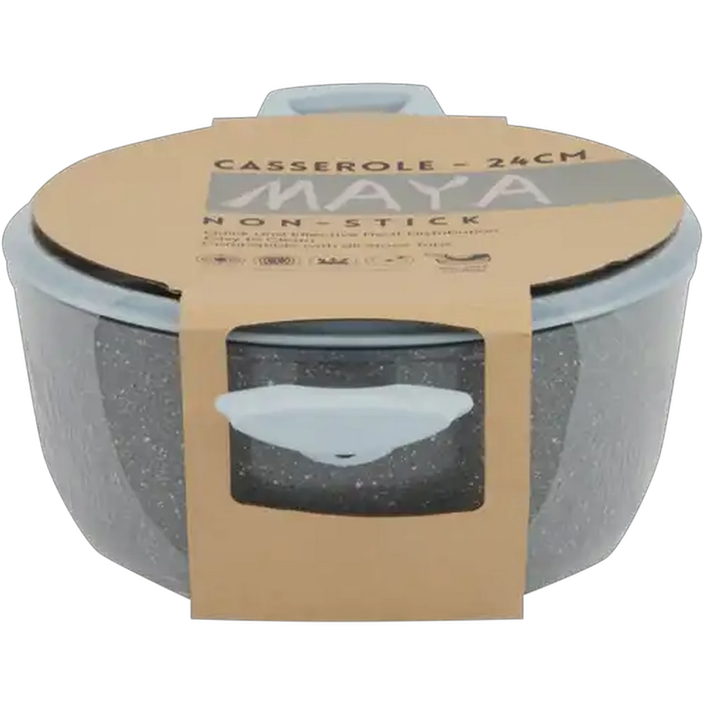 Image of Maya Non-Stick Casserole Pot 24cm