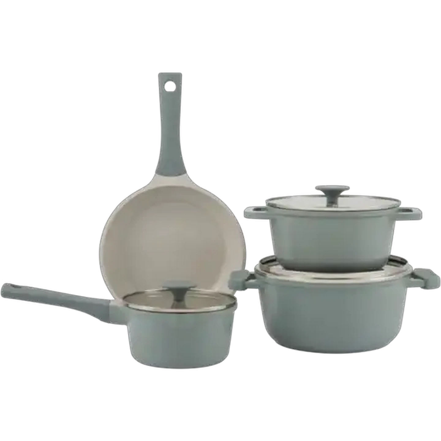 Image of Agean Sky Aluminium Cookware Set 7-Piece