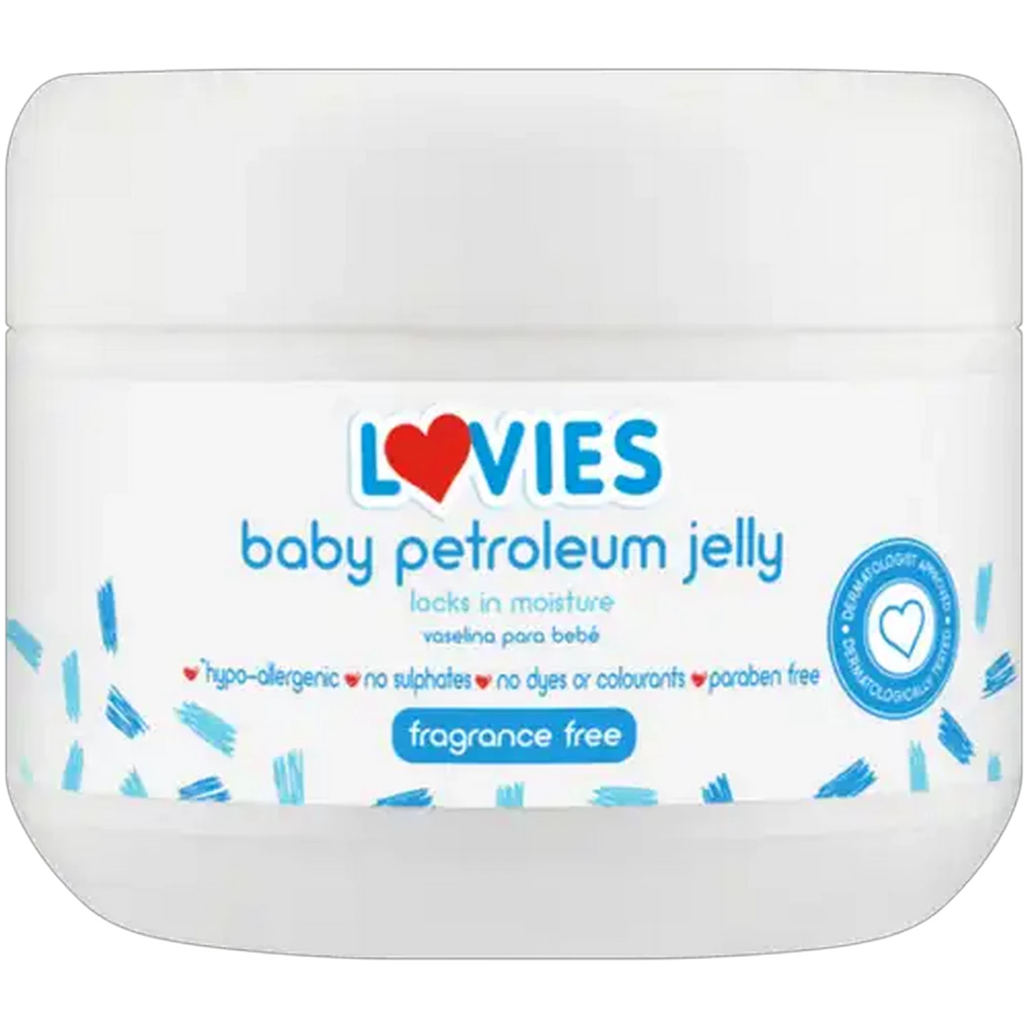 Image of Lovies Fragrance-Free Baby Petroleum Jelly Tub 300ml