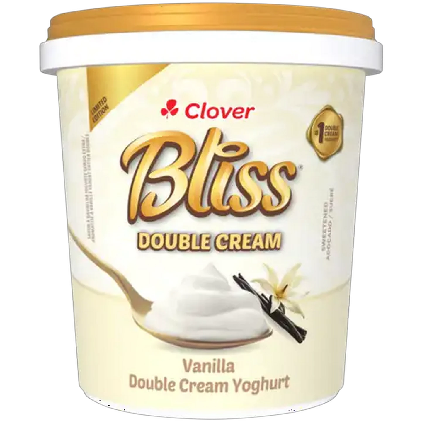 Image of Clover Bliss Vanilla Limited Edition Vanilla Double Cream Yoghurt 1kg