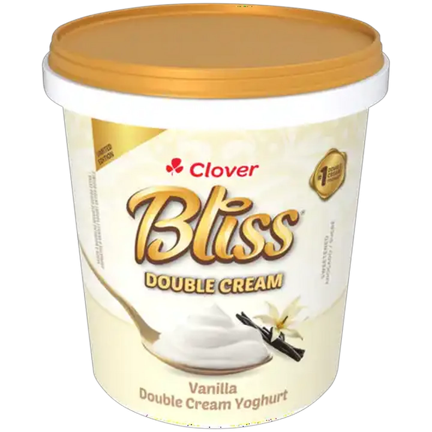 Image of Clover Bliss Vanilla Limited Edition Vanilla Double Cream Yoghurt 1kg