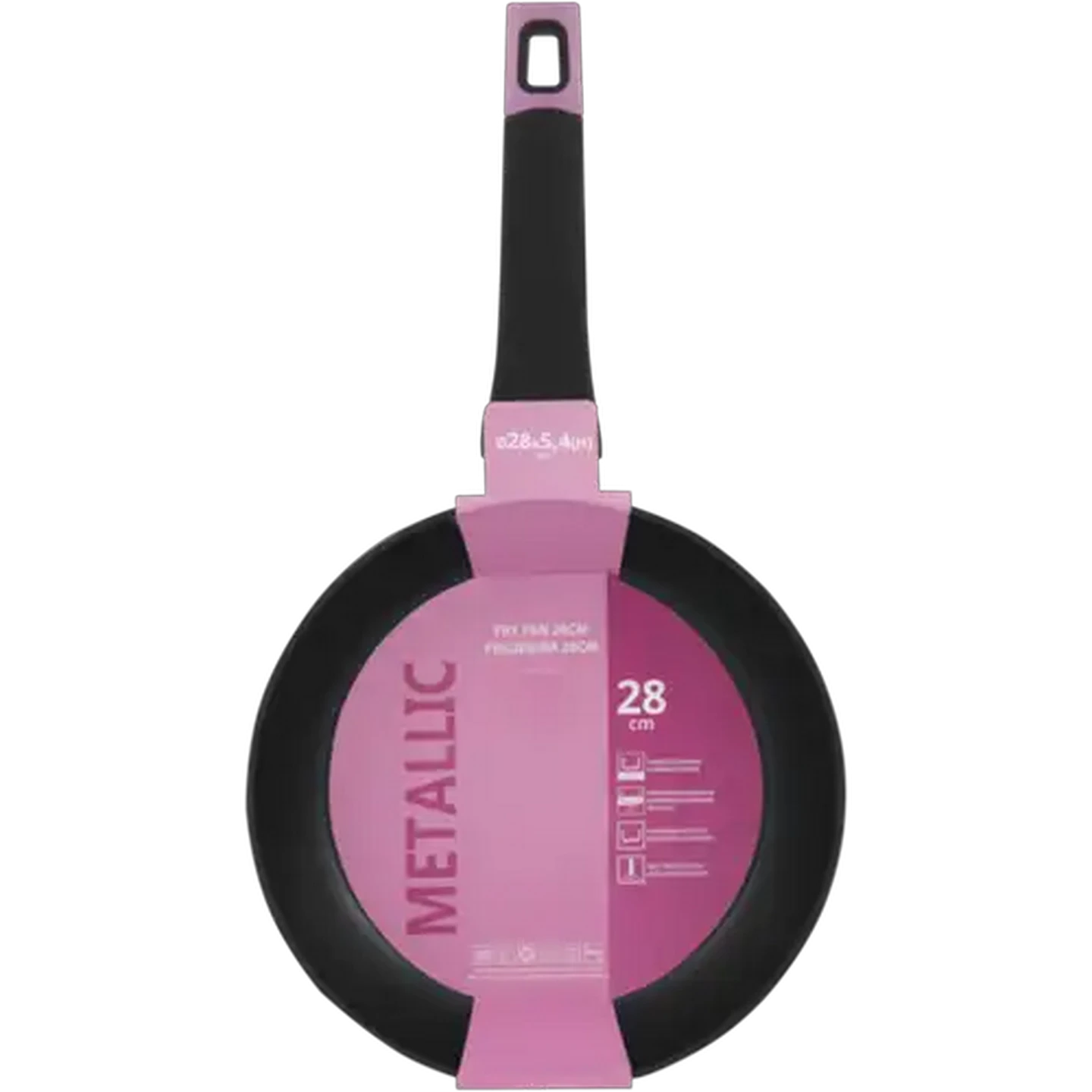 Image of Metallic Fry Pan 28cm (Colour May Vary)