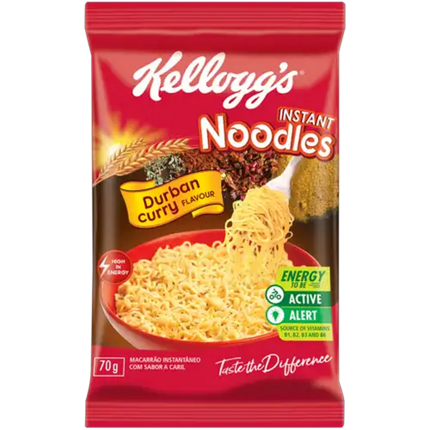 Image of Kellogg's Durban Curry Flavoured Instant Noodles 70g