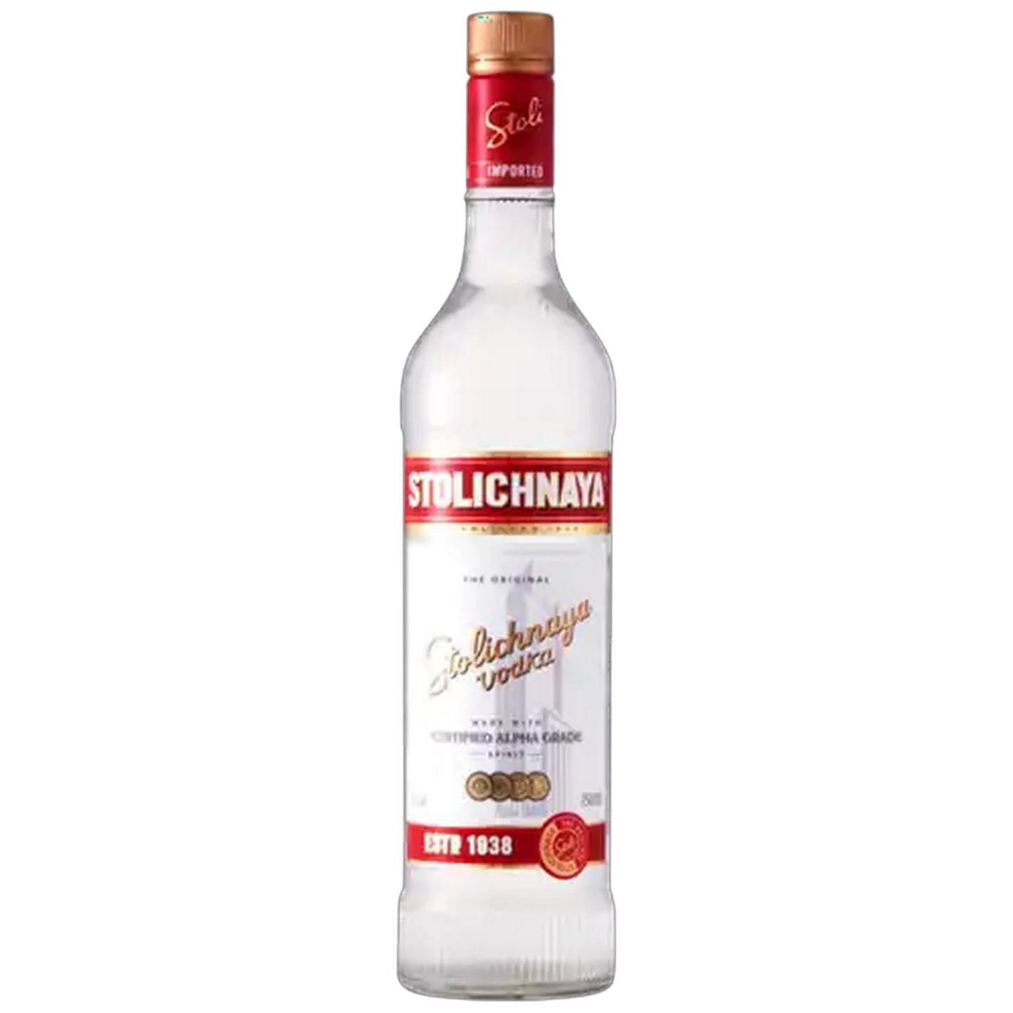 Image of Stolichnaya Original Premium Vodka Bottle 750ml