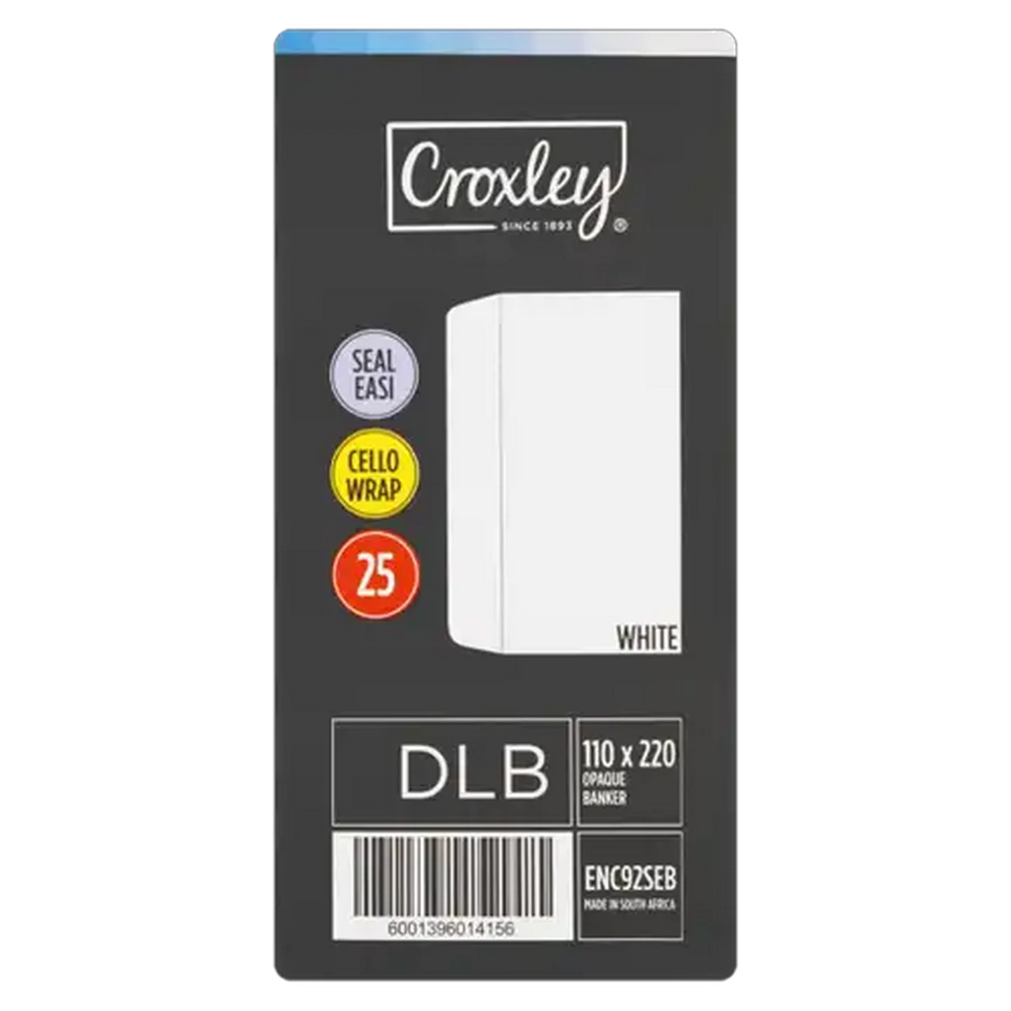 Image of Croxley White Easy Seal Cello Wrap Envelopes 25-Pack