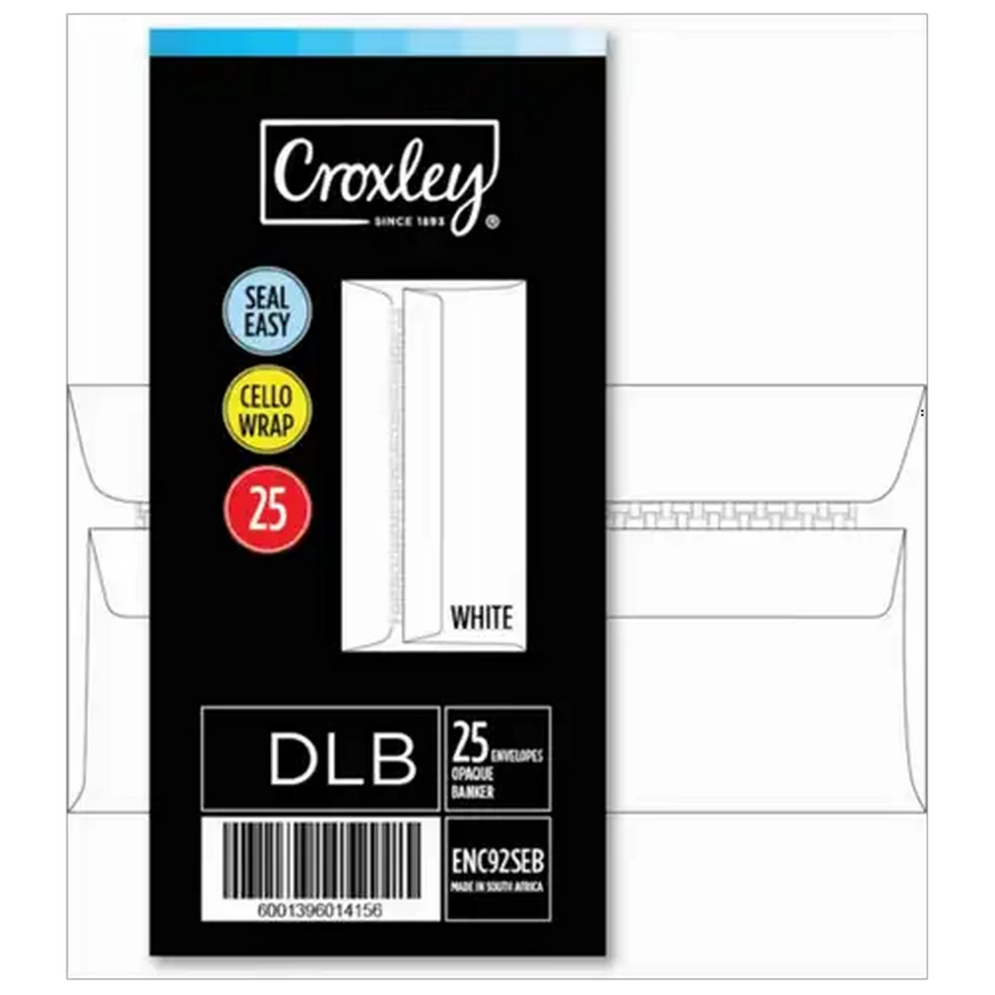 Image of Croxley White Easy Seal Cello Wrap Envelopes 25-Pack