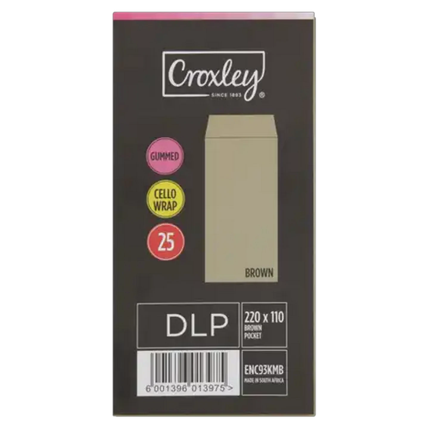 Image of Croxley DLP Brown Pocket Envelopes 25-Pack