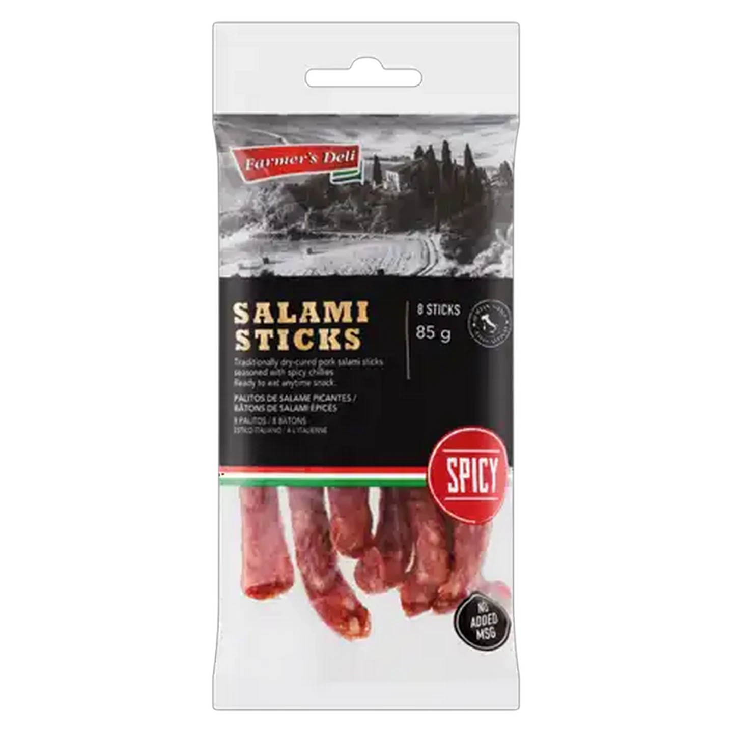 Image of Farmer's Deli Spicy Salami Sticks 85g