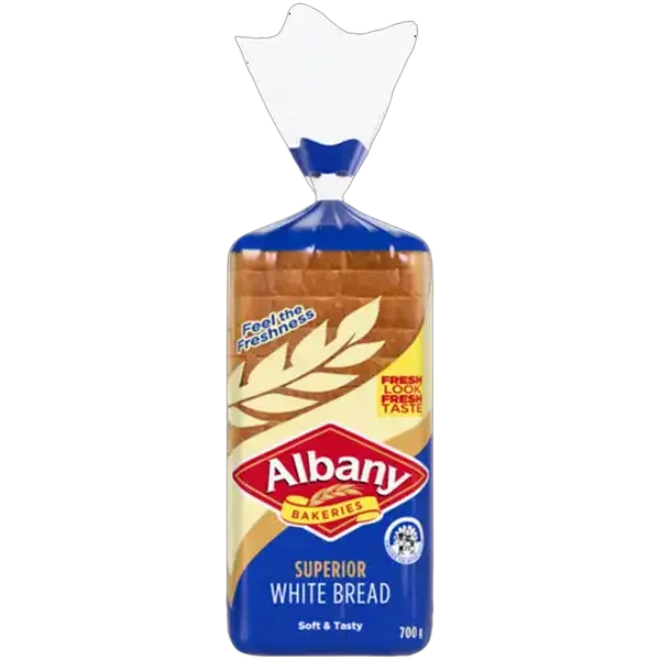 Albany Superior Sliced White Bread Loaf 700g