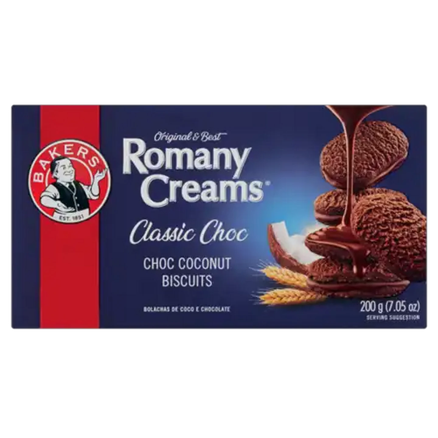 Image of Bakers Romany Creams Classic Chocolate Biscuits 200g