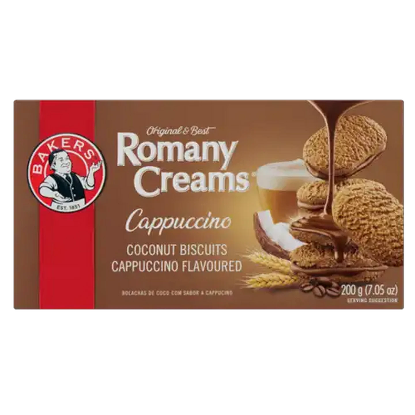Image of Bakers Romany Creams Cappuccino Flavoured Biscuits 200g