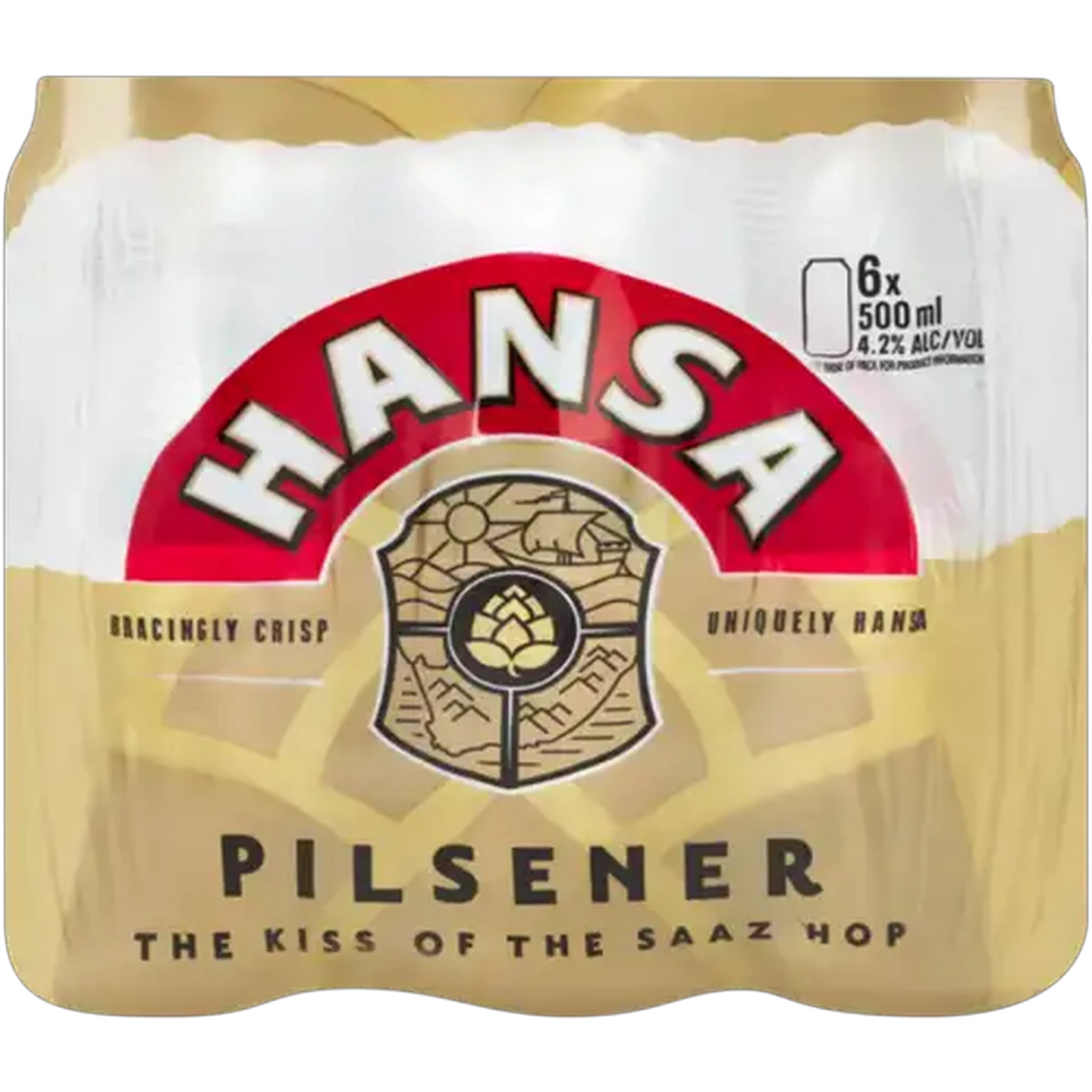 Image of Hansa Pilsener Beer Cans 6 x 500ml