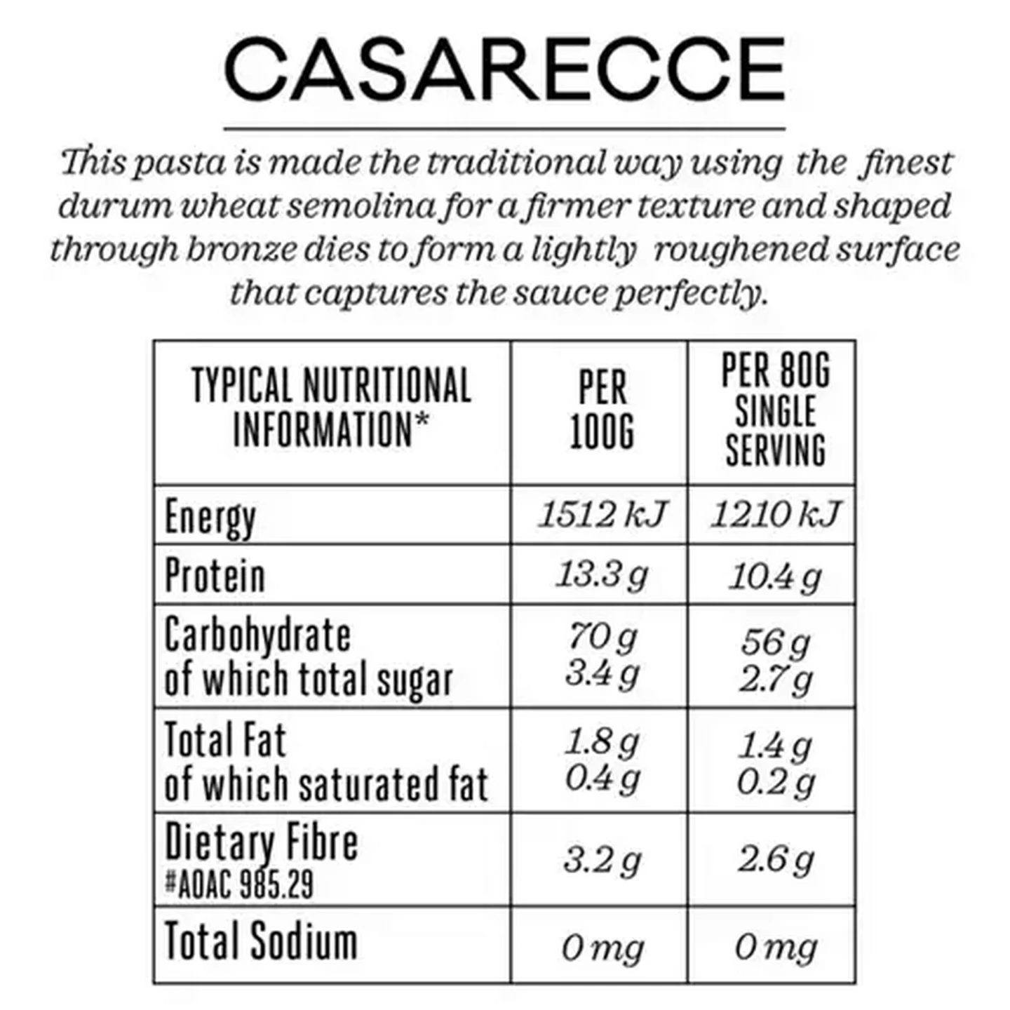 Image of Forage And Feast Casarecce Pasta 500g