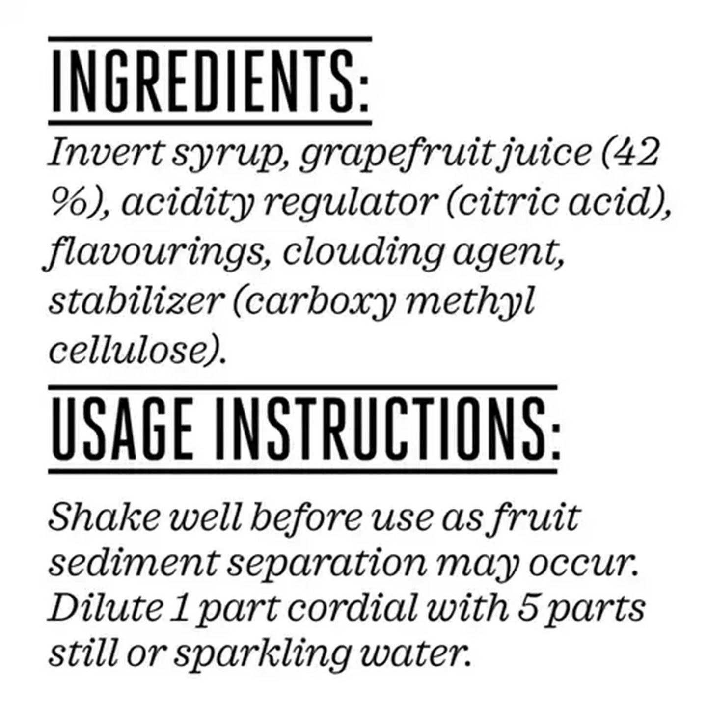 Image of Forage And Feast Grapefruit & Cranberry Cordial 500ml