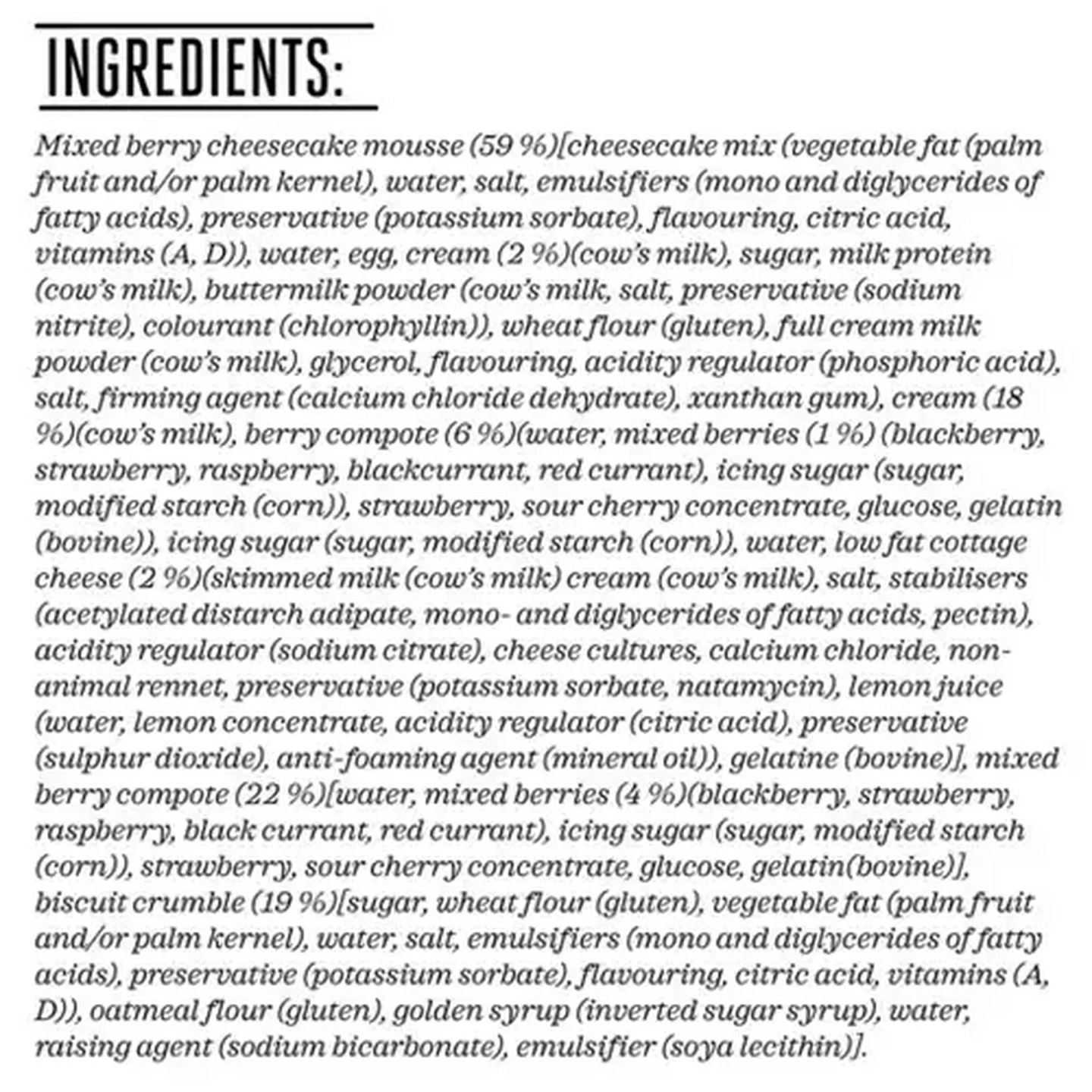 Image of Forage And Feast Frozen Forest Berry Cheesecakes 2 x 100g
