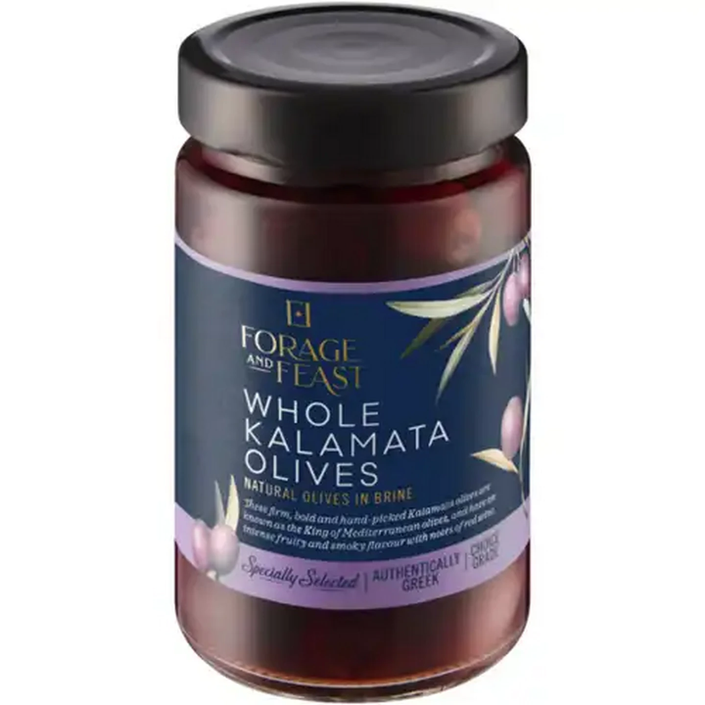 Image of Forage And Feast Whole Kalamata Olives 300g