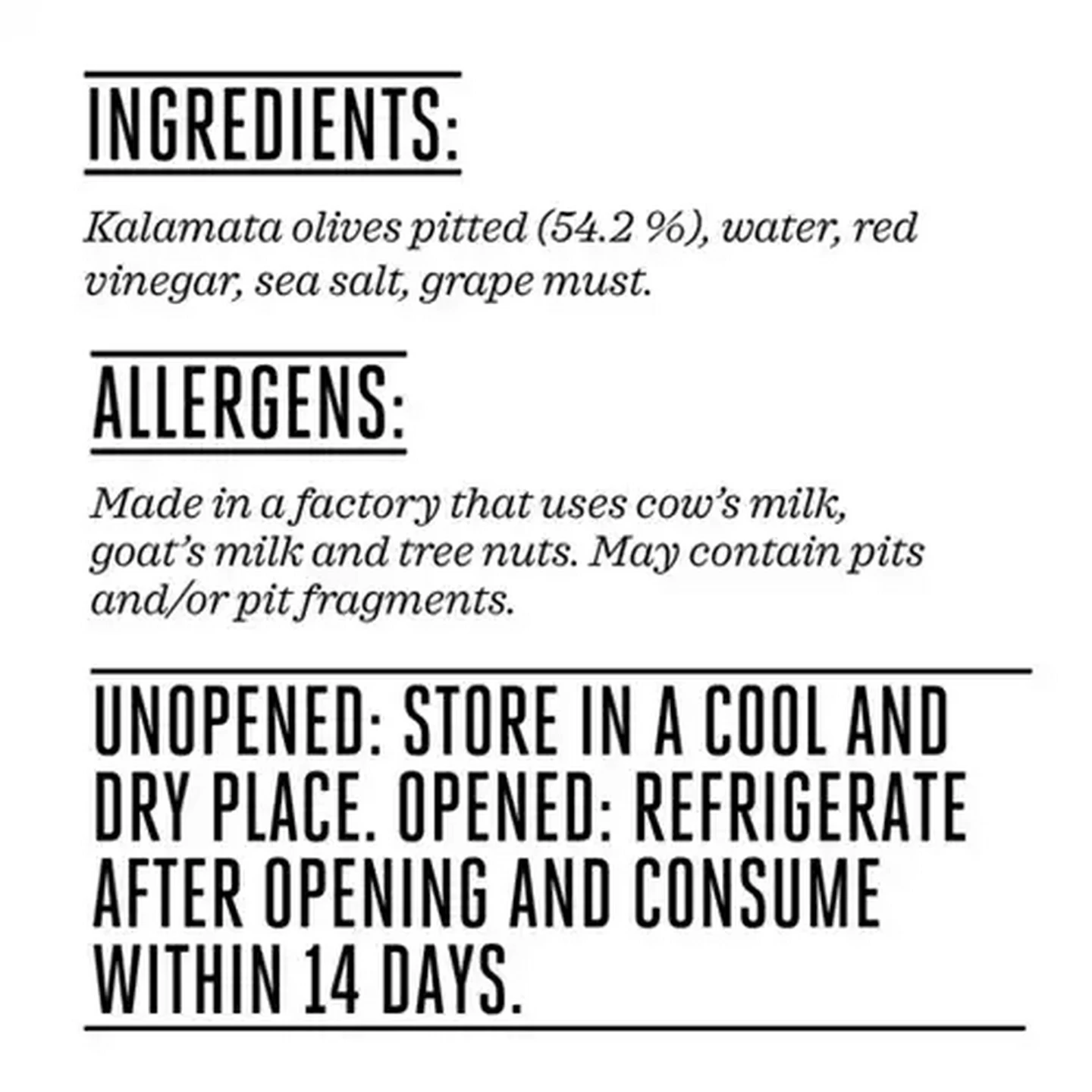 Image of Forage And Feast Pitted Kalamata Olives 295g