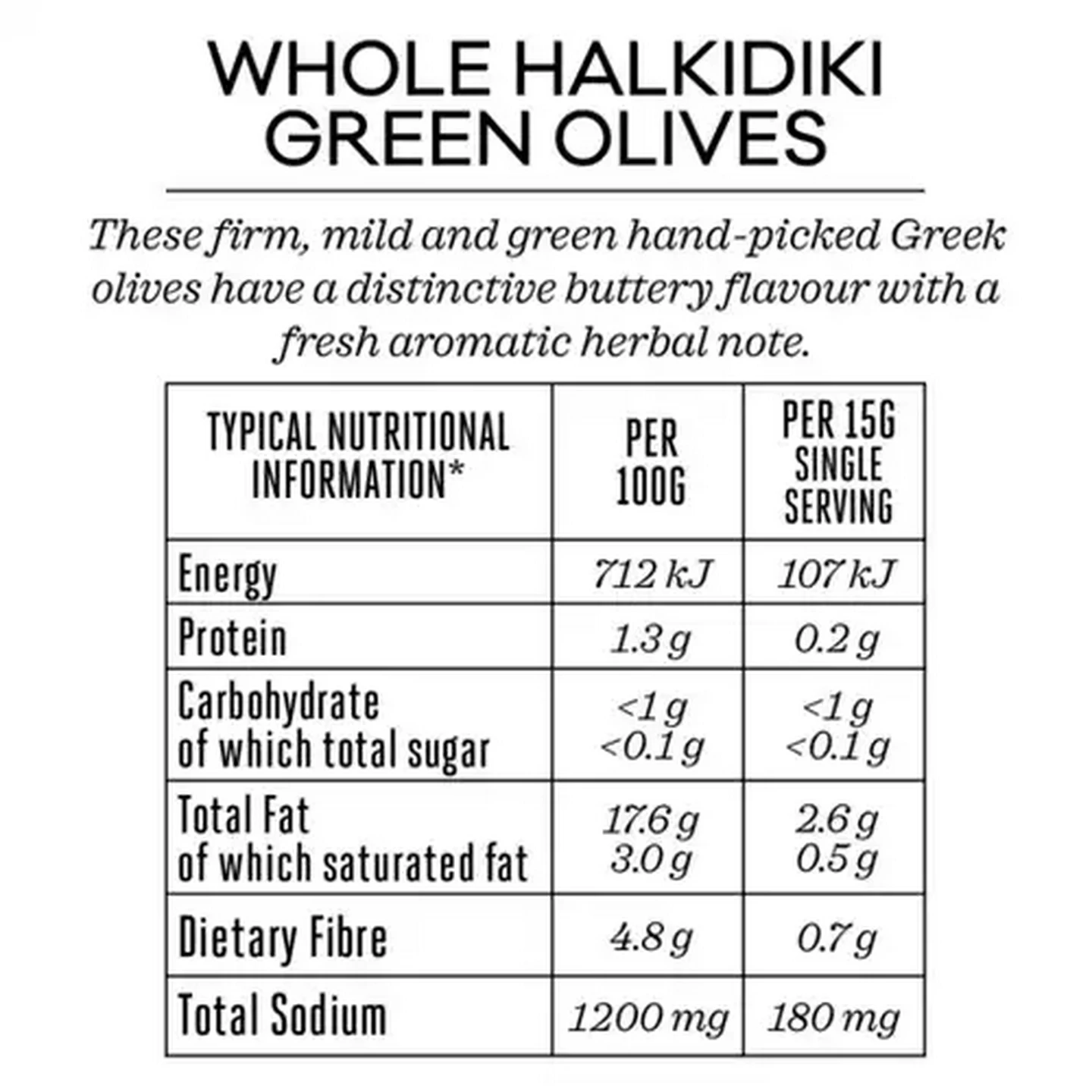Image of Forage And Feast Whole Halkidiki Green Olives 300g