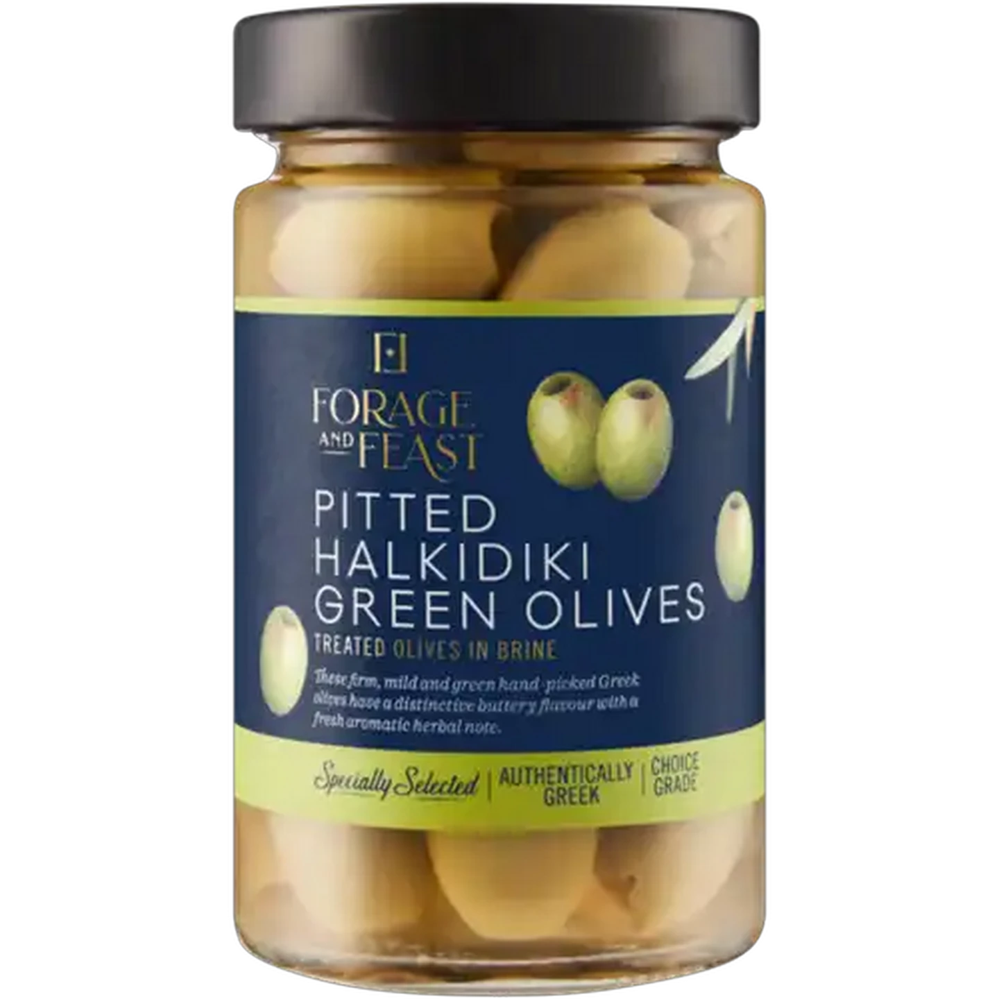 Checkers Sixty60 | Forage And Feast Pitted Halkidiki Green Olives 295g