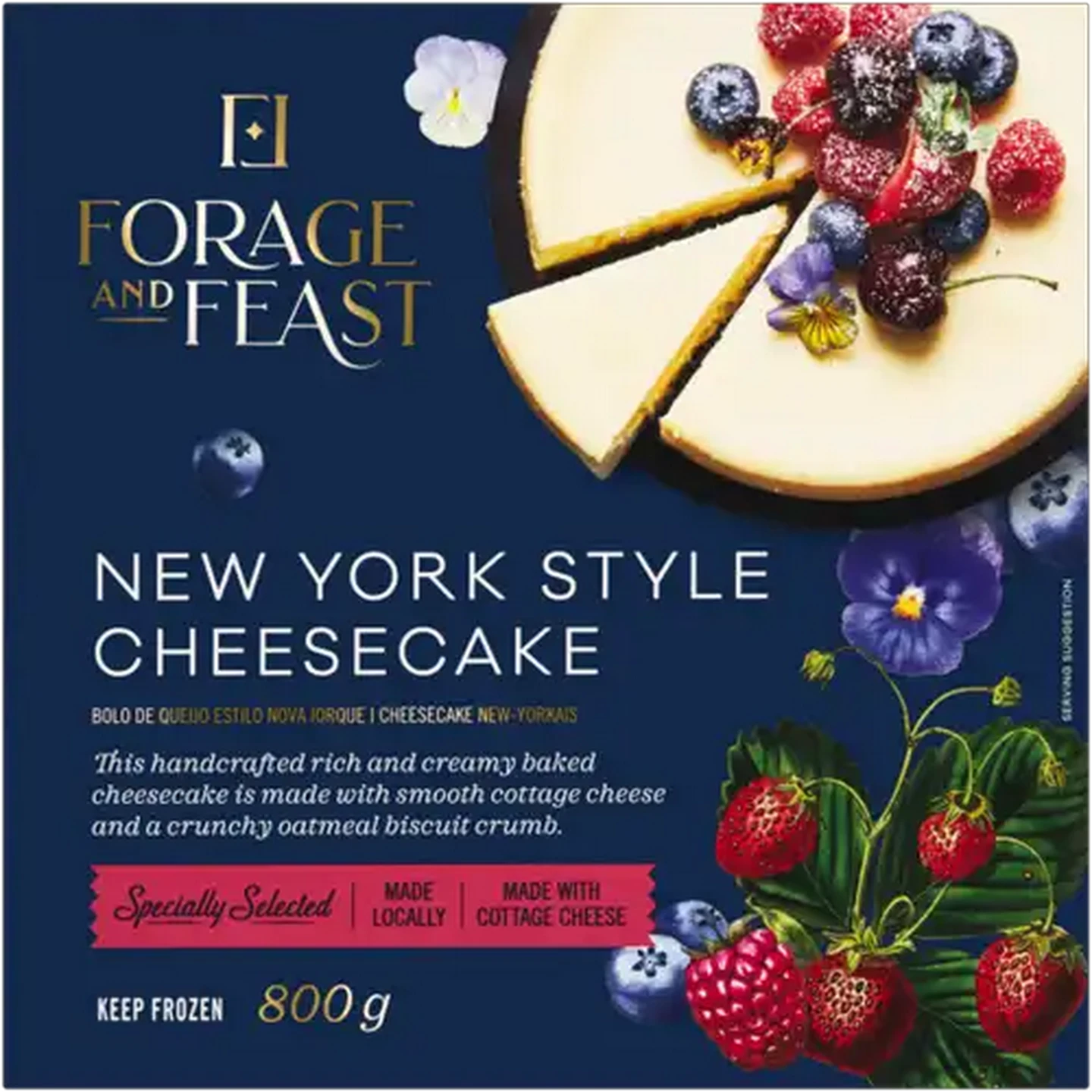 Image of Forage And Feast Frozen New York Style Cheesecake 800g