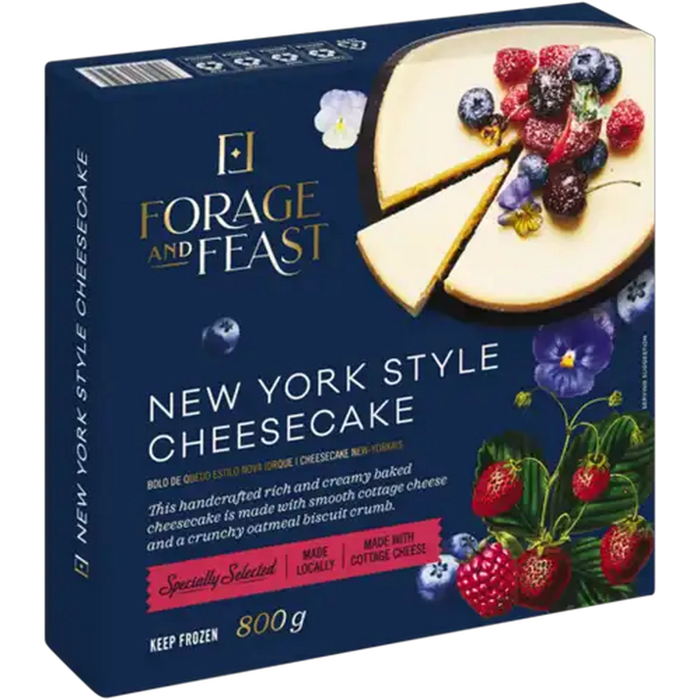 Image of Forage And Feast Frozen New York Style Cheesecake 800g