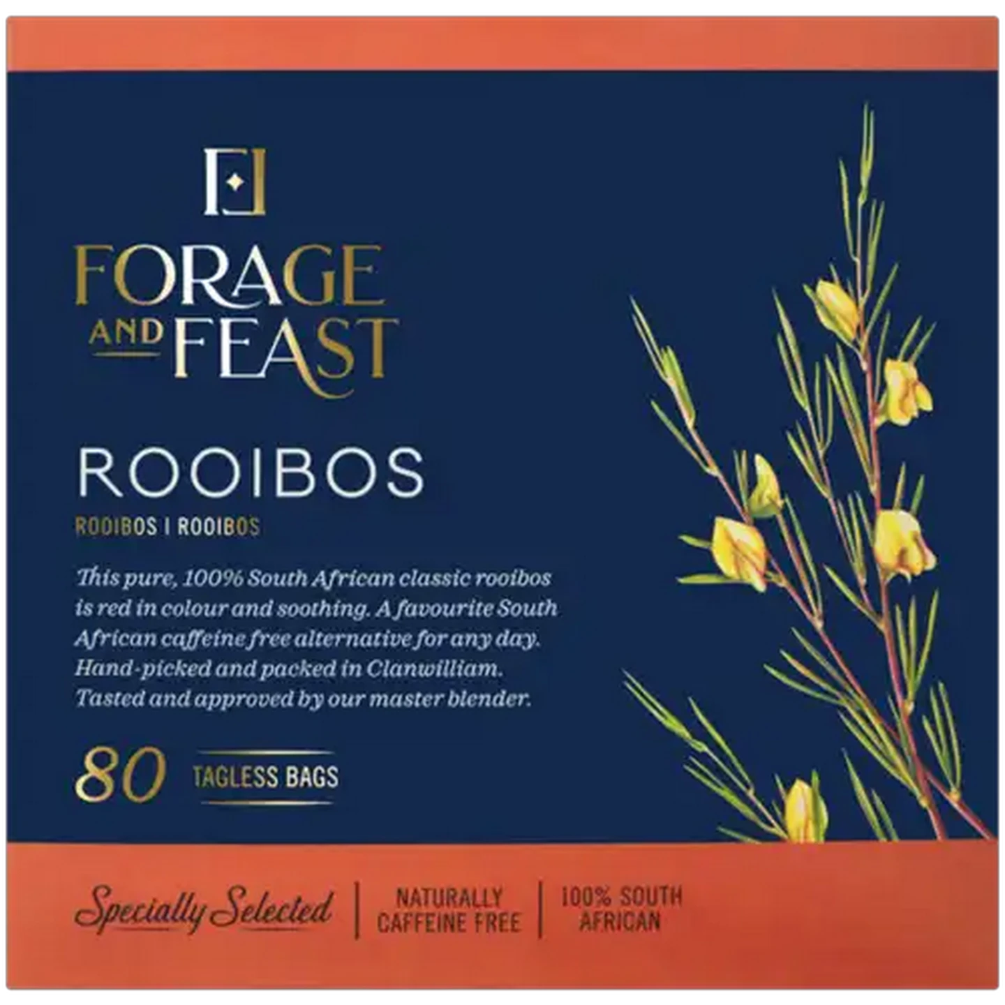 Image of Forage And Feast Rooibos Tagless Teabags 80 Pack