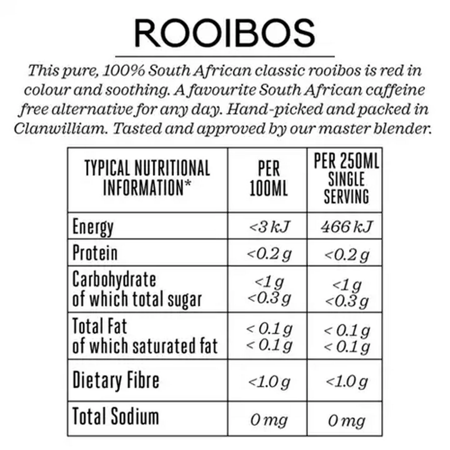 Image of Forage And Feast Rooibos Tagless Teabags 80 Pack