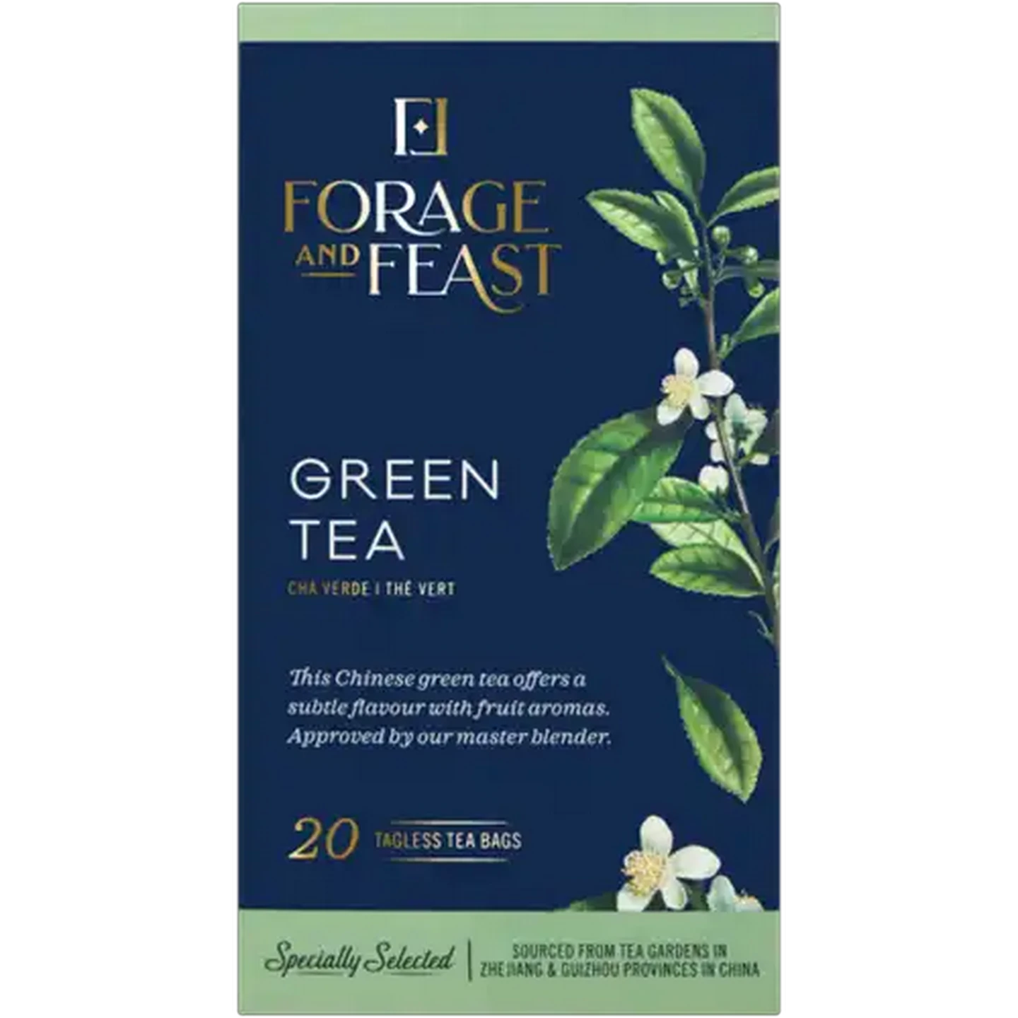 Image of Forage And Feast Green Tagless Teabags 20 Pack