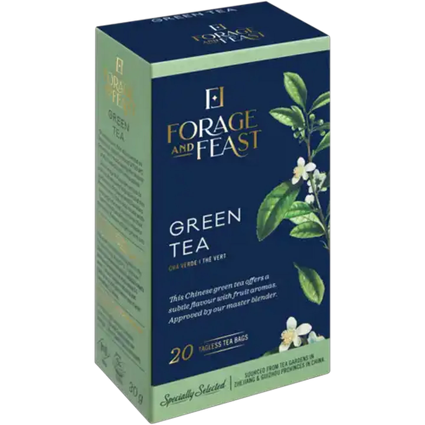 Image of Forage And Feast Green Tagless Teabags 20 Pack