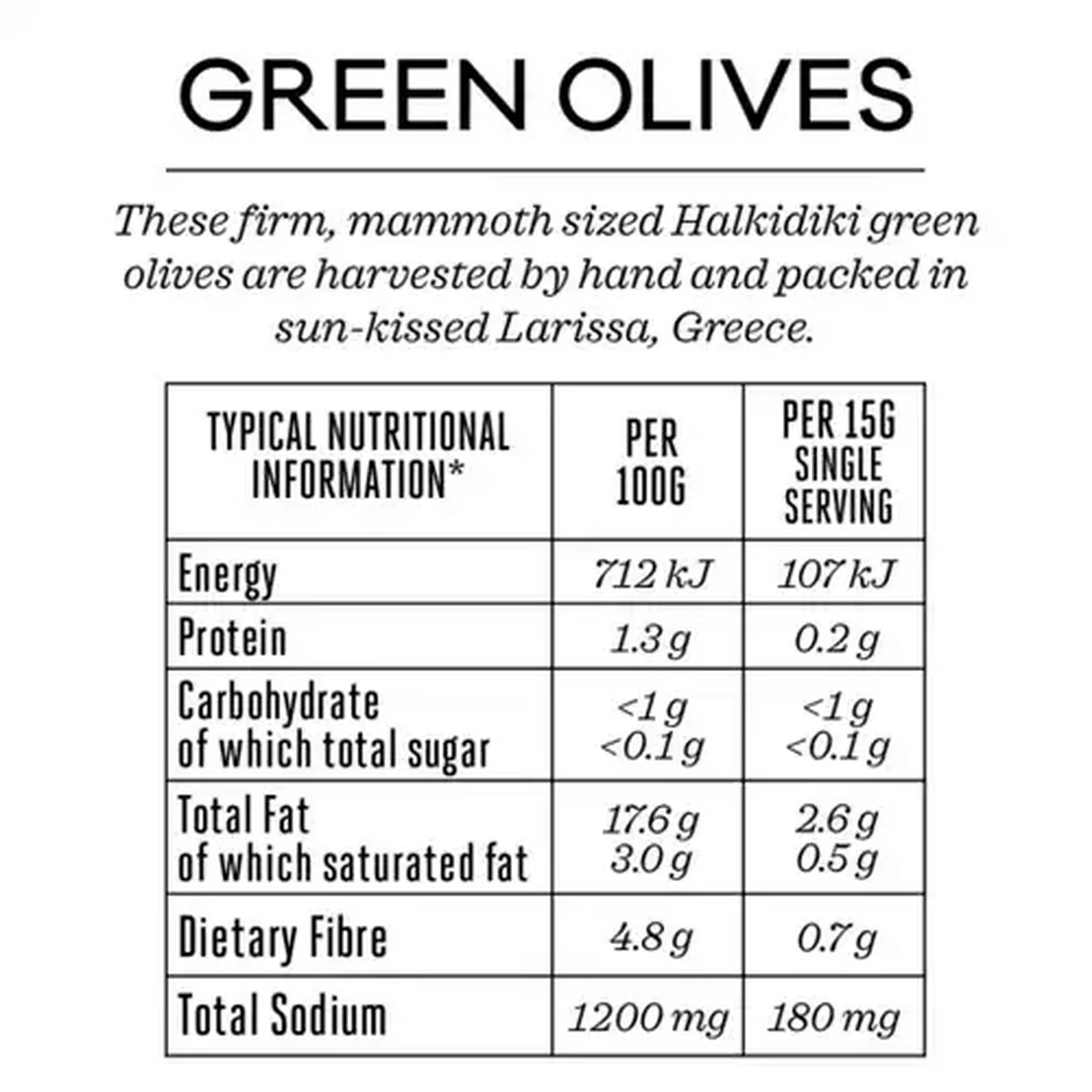 Image of Forage And Feast Green Olives 380g