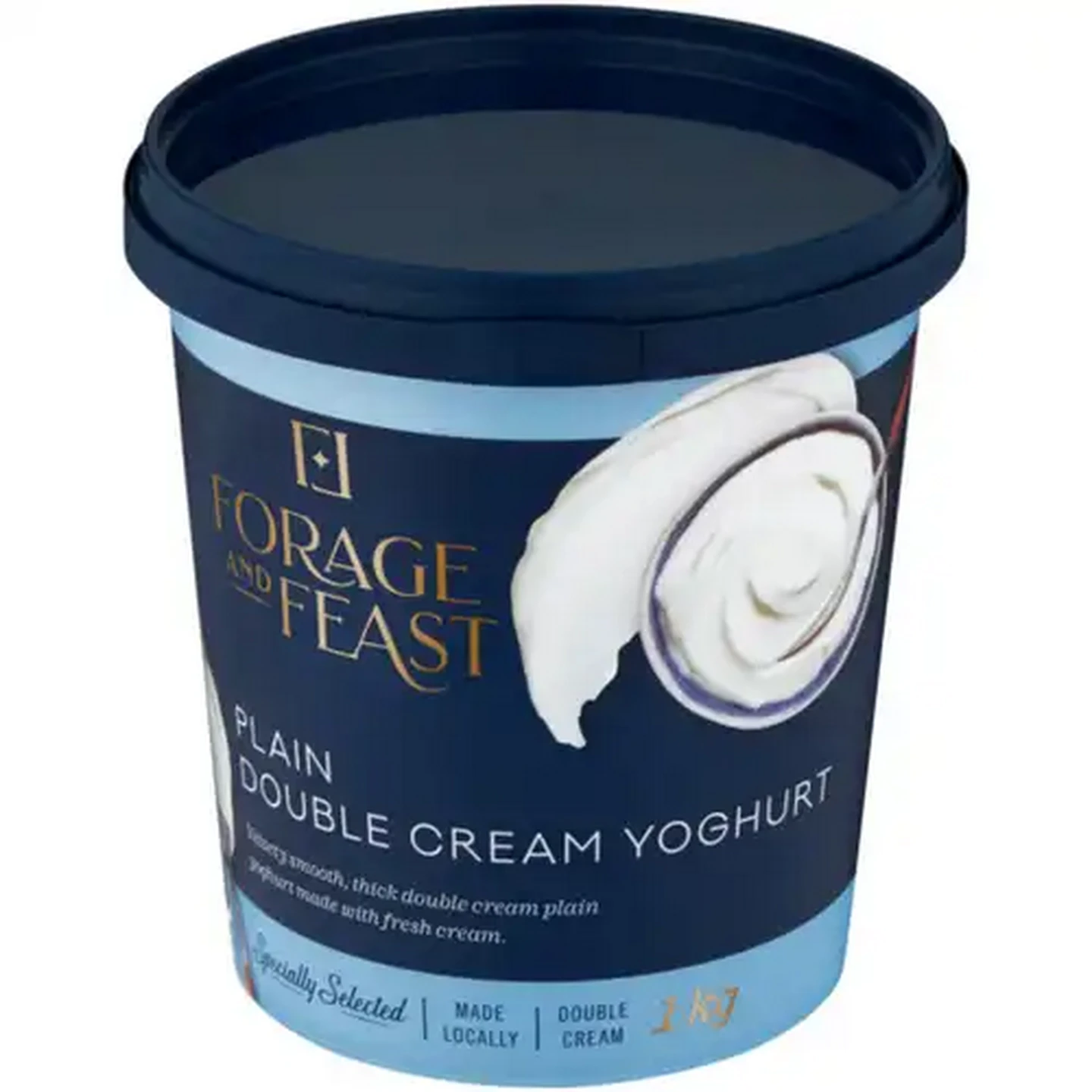 Image of Forage And Feast Plain Double Cream Yoghurt 1kg