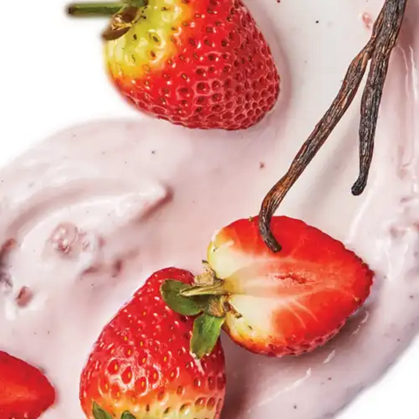 Image of Forage And Feast Strawberry & Vanilla Double Cream Yoghurt 1kg