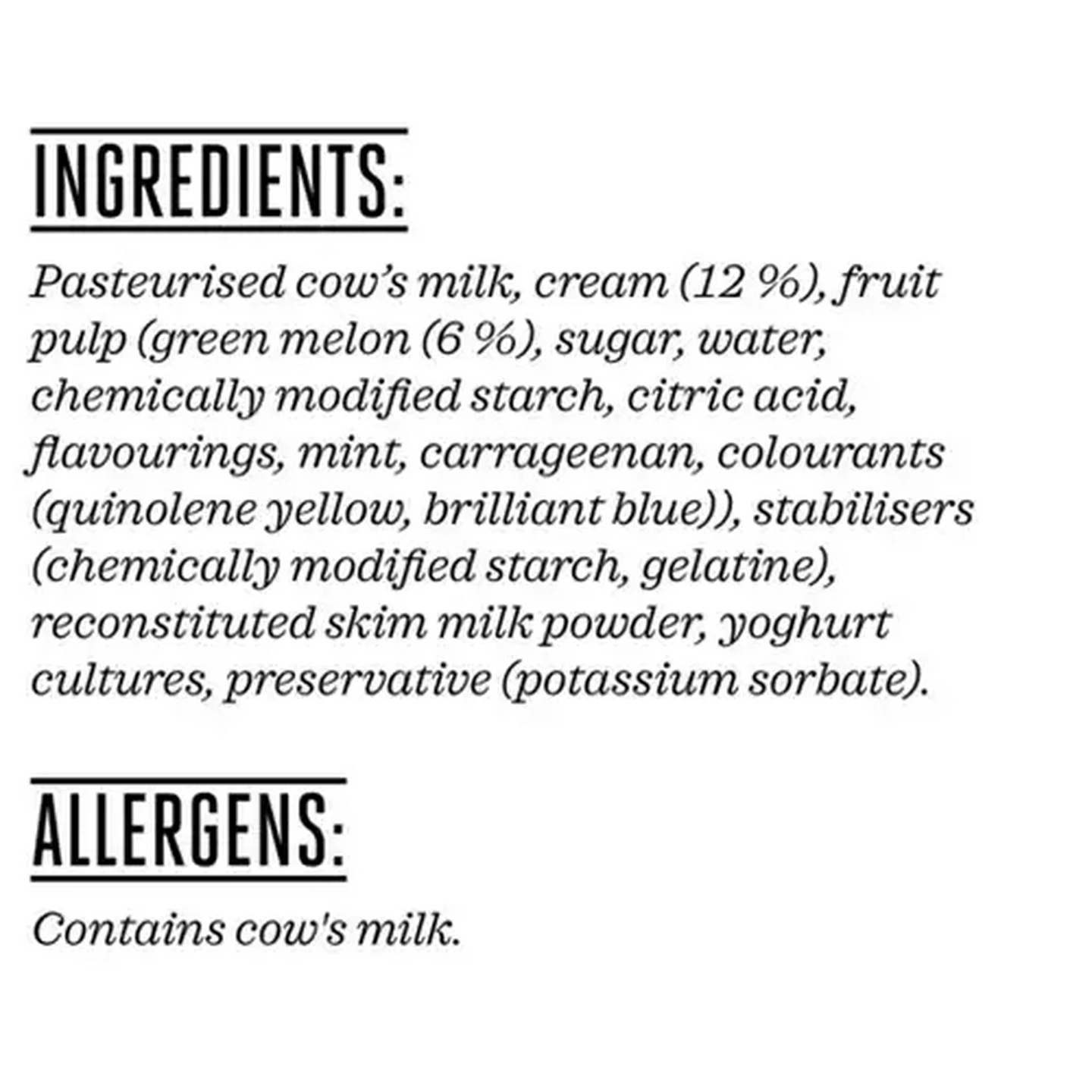 Image of Forage And Feast Green Melon & Mint Double Cream Yoghurt 1kg