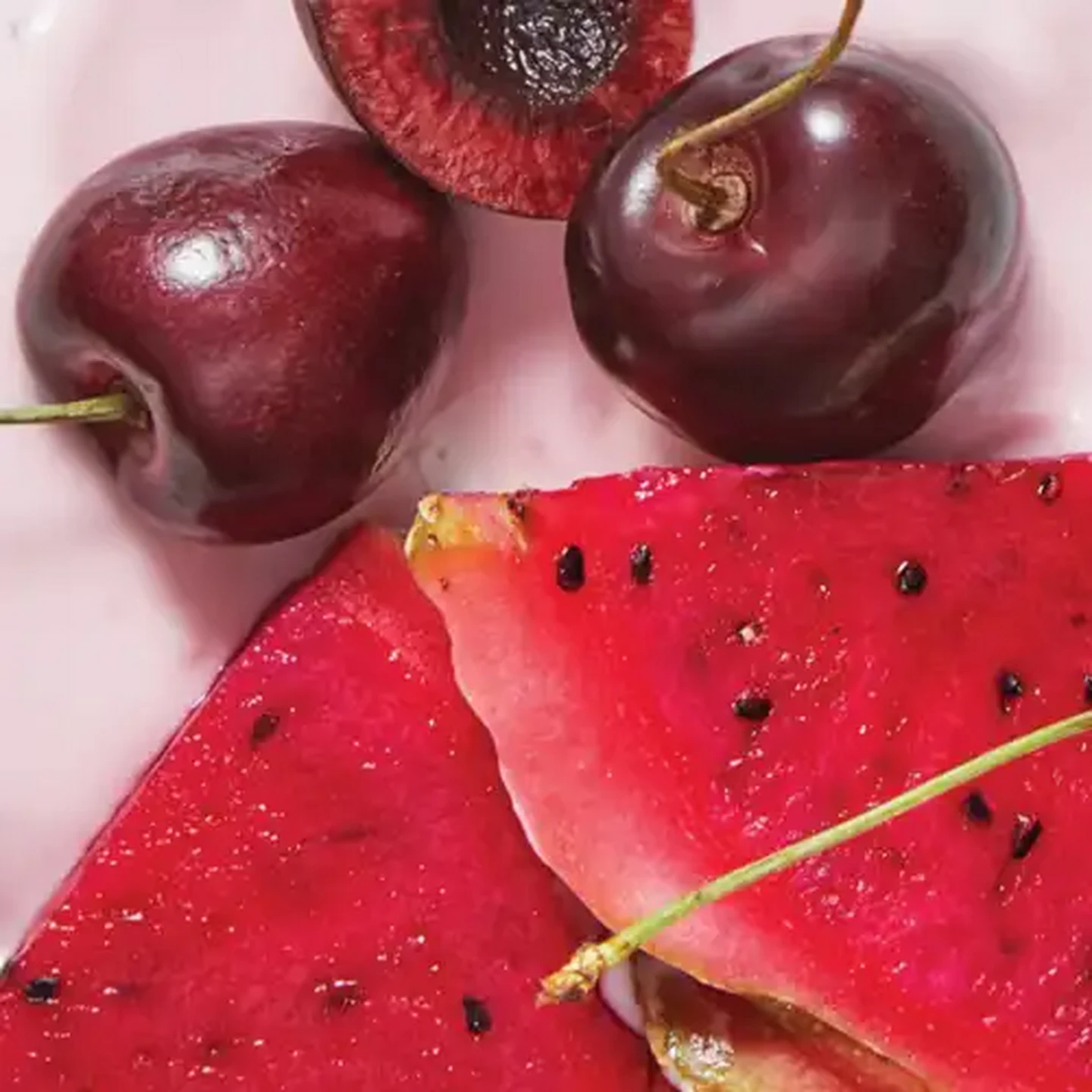 Image of Forage And Feast Cherry & Dragon Fruit Double Cream Yoghurt 1kg