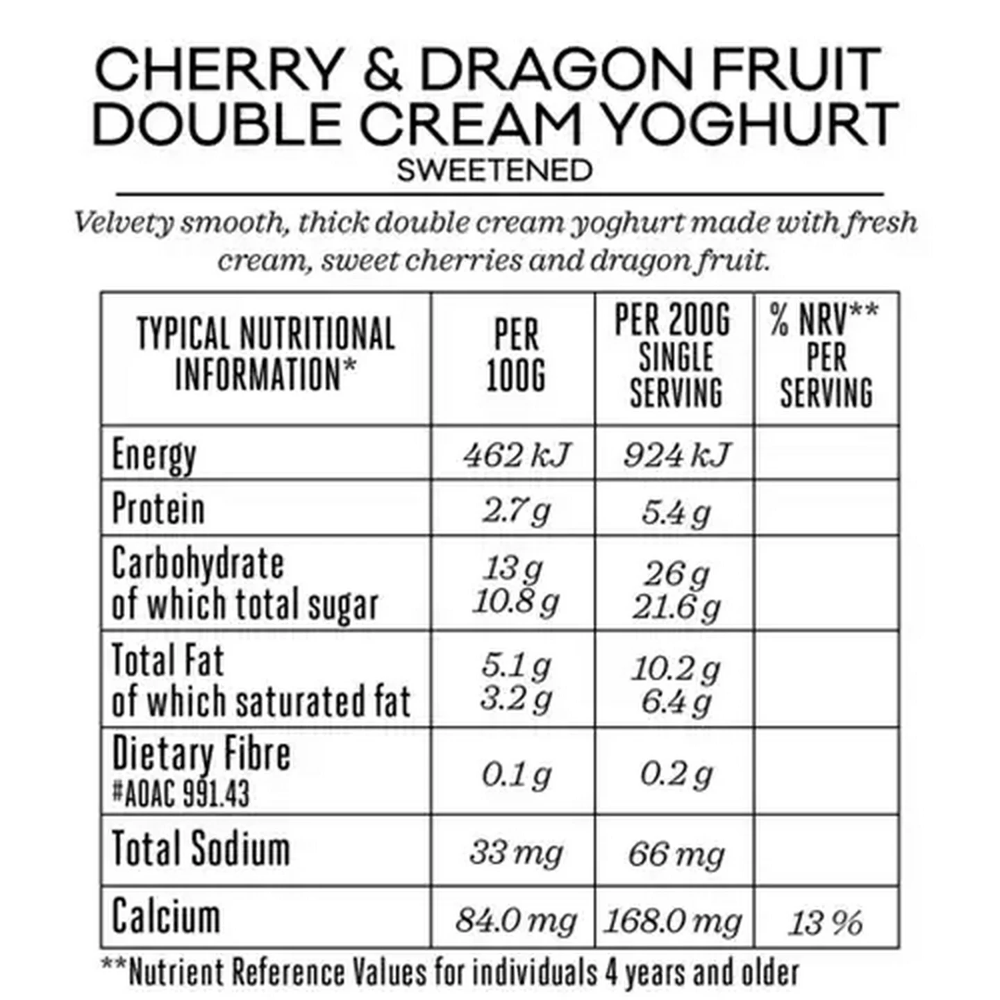 Image of Forage And Feast Cherry & Dragon Fruit Double Cream Yoghurt 1kg