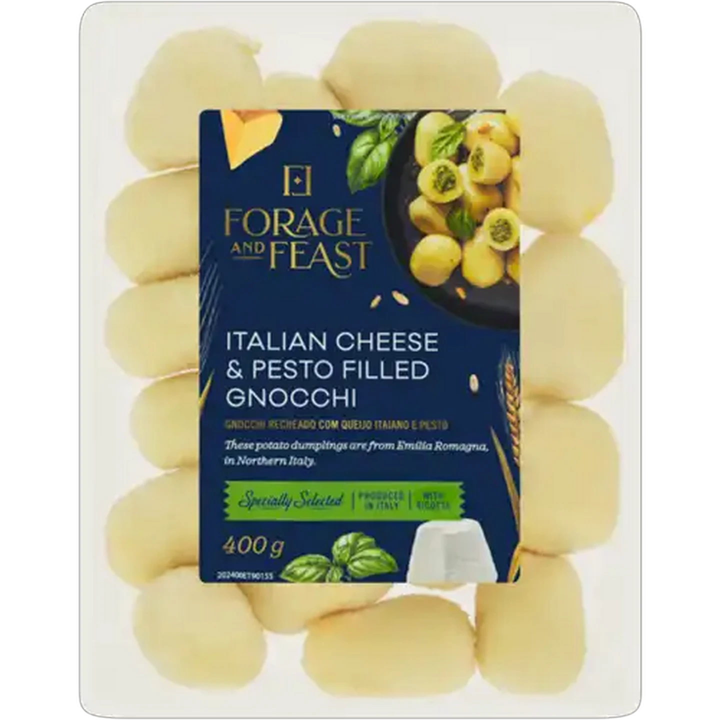 Image of Forage And Feast Italian Cheese & Pesto Filled Gnocchi 400g
