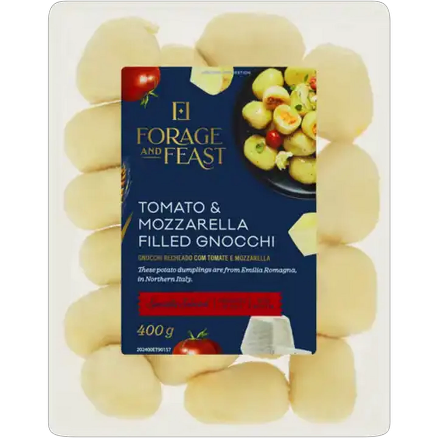 Image of Forage And Feast Tomato & Mozzarella Filled Gnocchi 400g