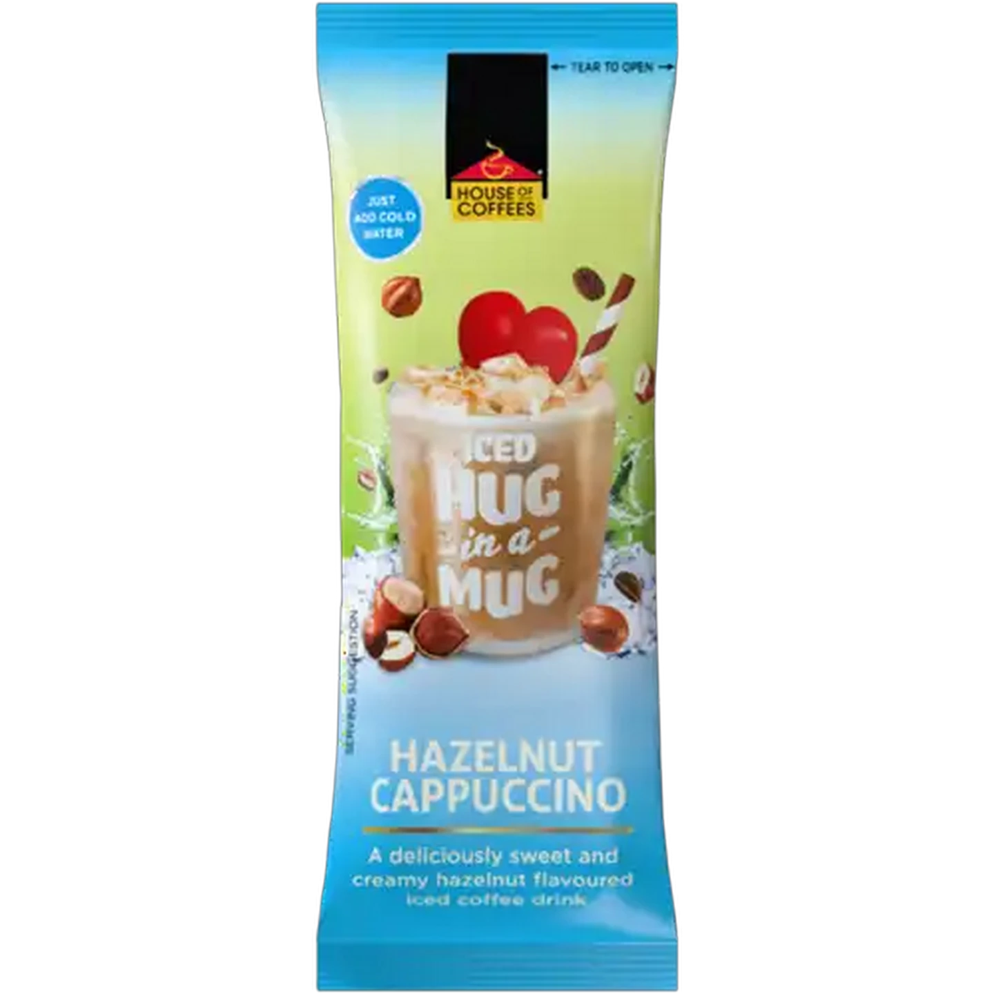 Image of House of Coffees HUG in a MUG Hazelnut Iced Cappuccino 24g