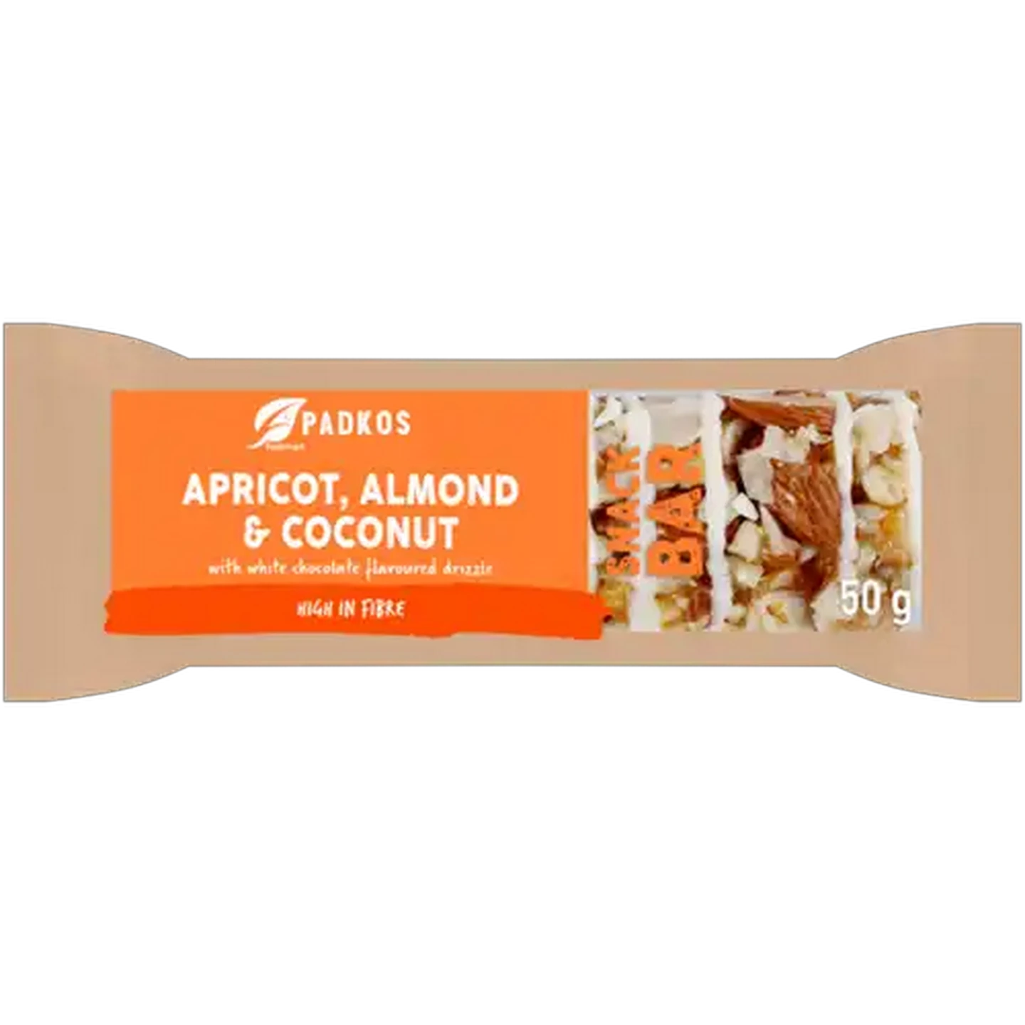 Image of Padkos Apricot, Almond & Coconut Snack Bar 50g