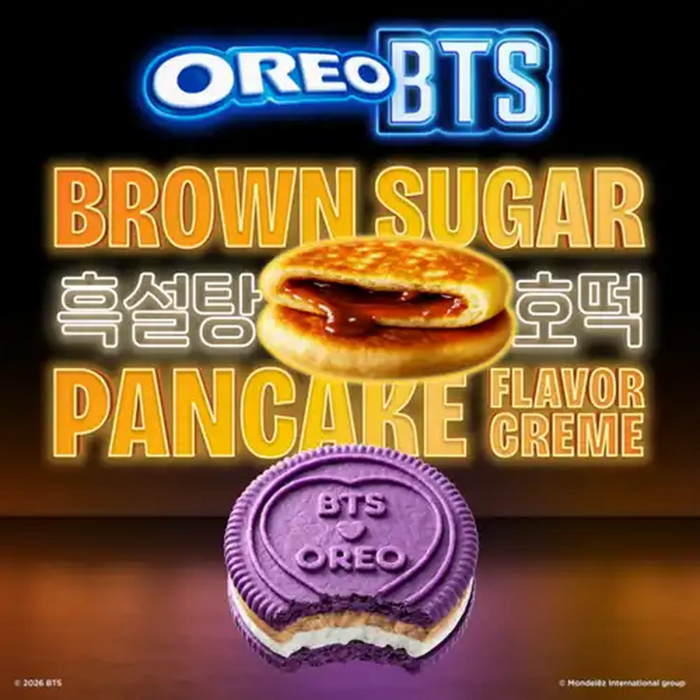 Image of OREO Brown Sugar Pancake Flavoured BTS Limited Edition Biscuits 105g