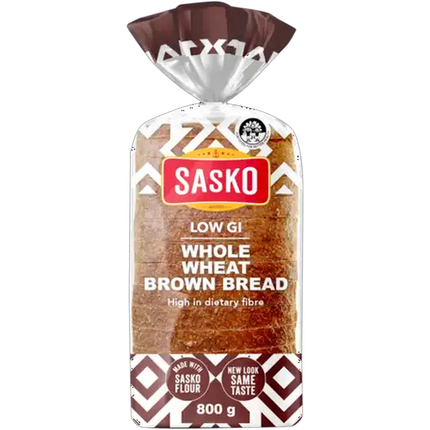 Image of SASKO Low G.I Wholewheat Brown Bread 800g