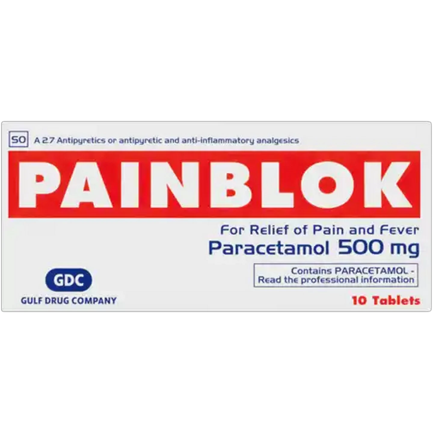 Image of Painblok 500mg Paracetamol Tablets 10 Pack