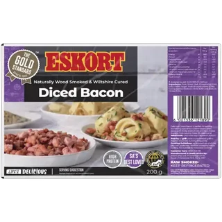 Eskort Wood Smoked Diced Bacon 200g