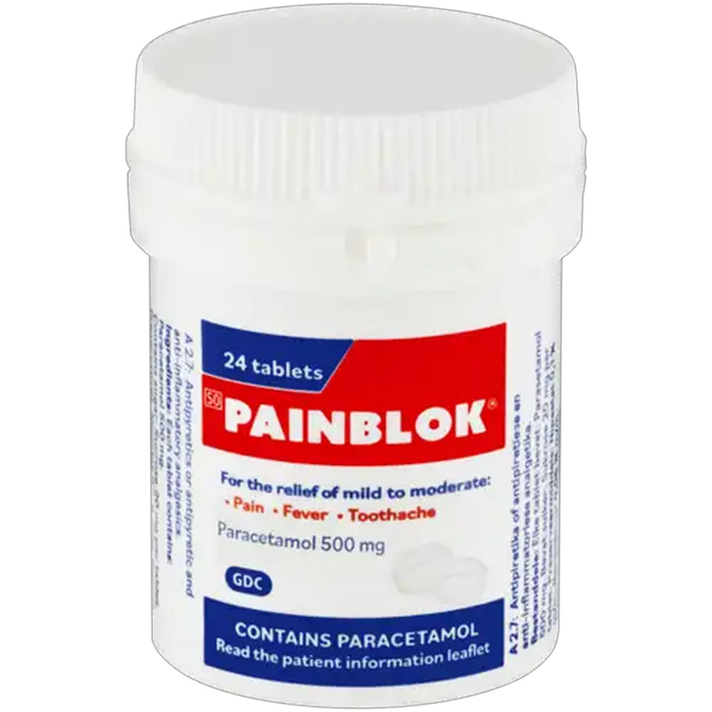 Image of Painblok 500mg Paracetamol Tablets 24 Pack