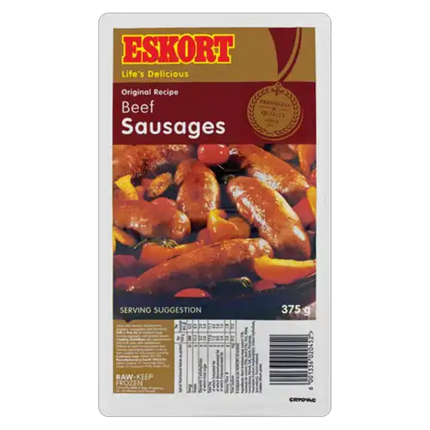 Image of Eskort Beef Sausages 375g